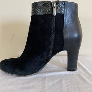 Sam Edelman leather and suede ankle booties